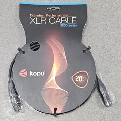 NEW Kopul Premium Performance 3000 Series XLR M to XLR F Microphone Cable 20'