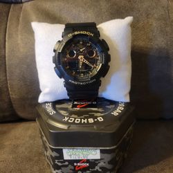 CASIO G-SHOCK Protection Camouflage Dial GA-100CF-1A9JF Black Men's Watch in Box