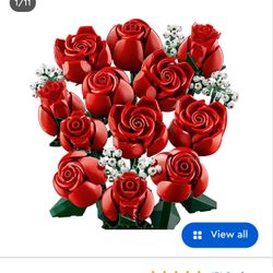 Boquet Of Roses Lego 822 Pieces New 