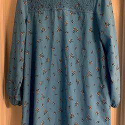 Beautiful Blue Shift Dress Size L Price Firm 