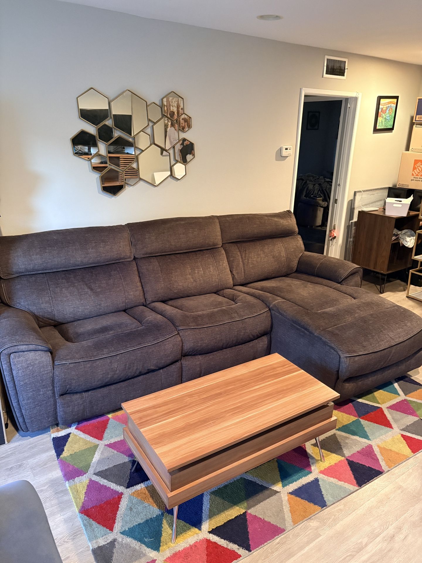 Power Recliner Sectional