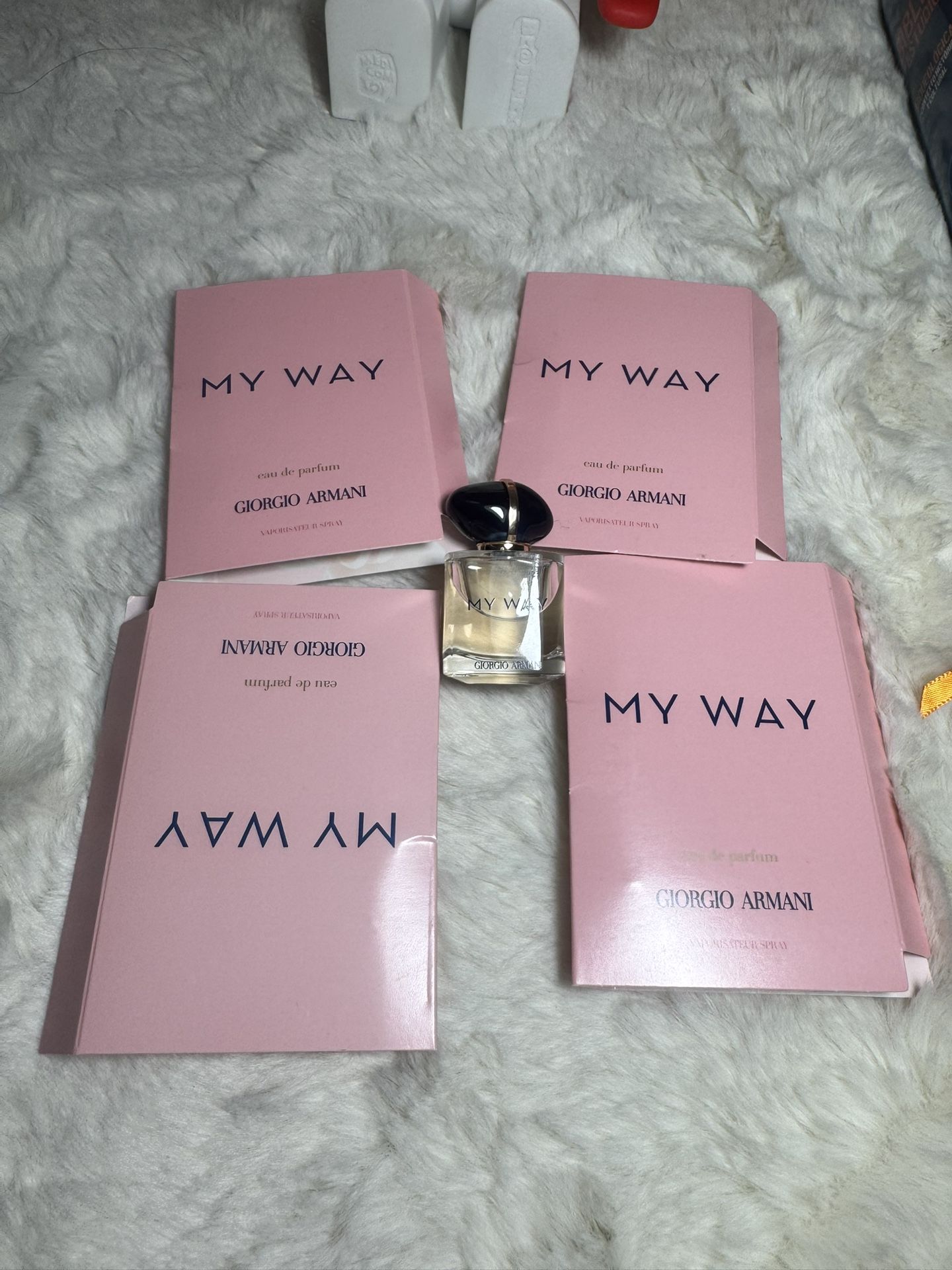 Giorgio armani my way 7ml mini + (4) sample vials