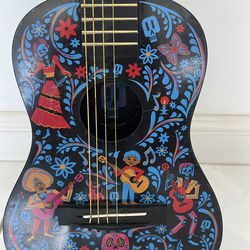 Disneys Pixar Coco Acoustic Guitar ( First Act) 31”. Missing 2 strings as is