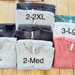 BRAND NEW Bella Canvas Sweatshirts