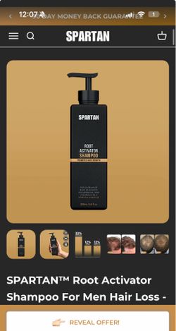 Spartan hair growth shampoo