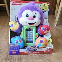 NEW Fisher Price Apptivity Monkey.
For 6 months and up.