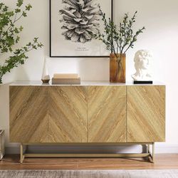 57 inch Marble Top TV Stand