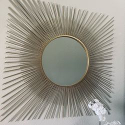 Luxury modern sun mirror