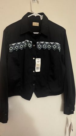 Camisa vaquera corta