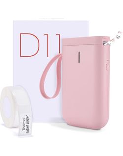 NIIMBOT D11 Thermal Label Maker Wireless Bluetooth Portable & Tapes - Pink