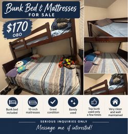 Bunk Bed With Mattresses