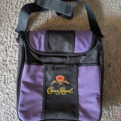 Crown Royal Whiskey PromoPurple Black 14"x13"x5" Insulated Cooler Shoulder Bag