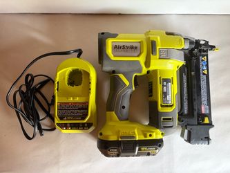 Ryobi 18V AirStrike 18-Gauge Brad Nailer with Battery and Charger