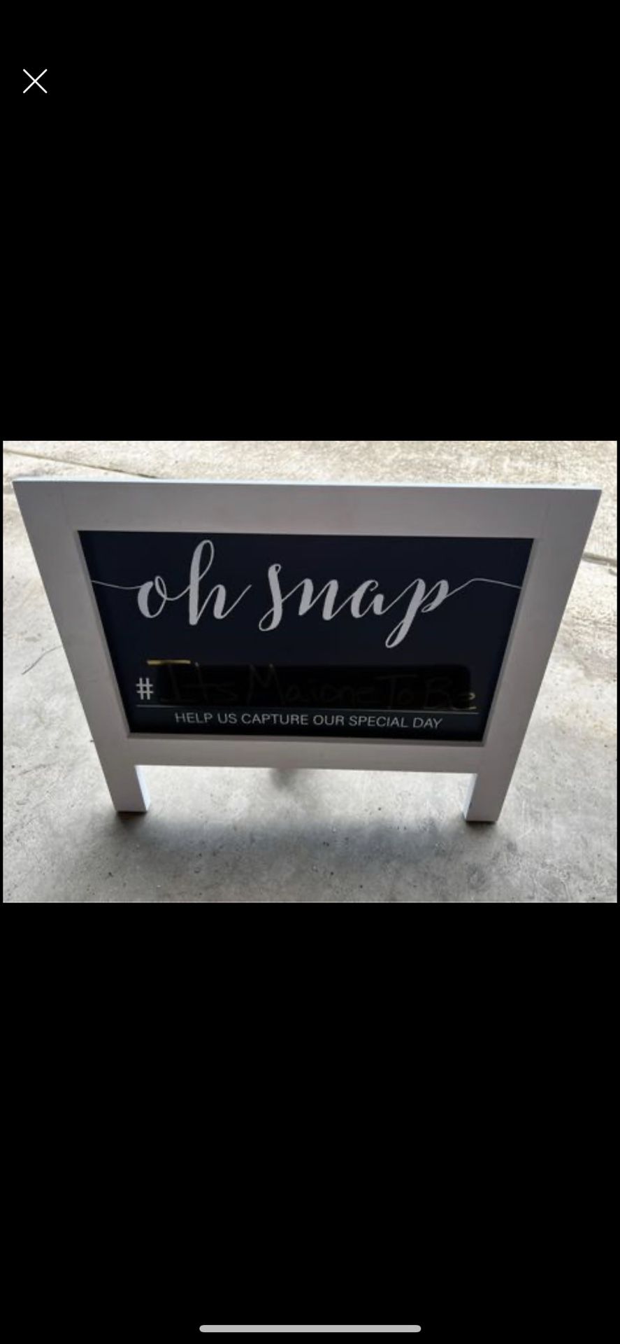 Hashtag Sign For Wedding 