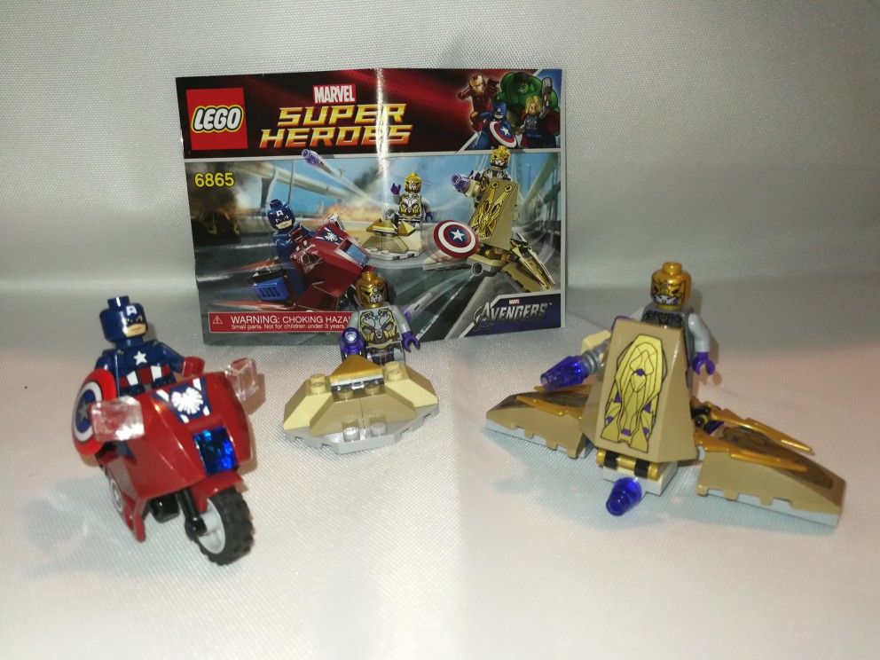 Lego Superhero 6865 Captain America Avenging Cycle