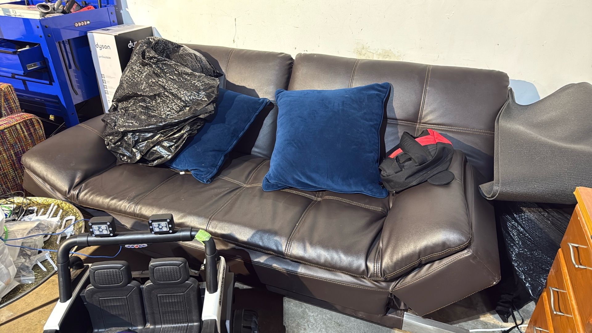 Brown 2 Person Couch