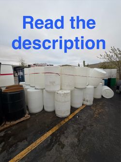 55 gallon plastic barrels