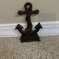 Cast iron anchor décor