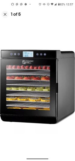 Magic Mill Food Dehydrator Machine MFD 9100 -10 Stainless Steel Trays