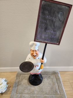 Fat Chef Bone Appetit Statue Figure