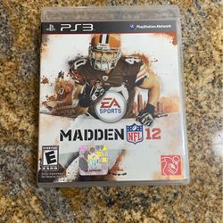 Madden NFL 12 (Sony PlayStation 3, 2011) PS3 Complete 