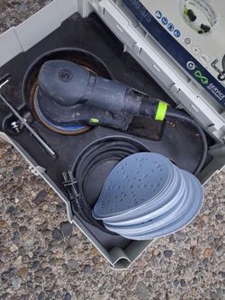 Festool ETS EC 150/5 EG 6in brushless Sander Vgood 30 100D paper. Pick up fremont sea. No low ball offers please. No trades