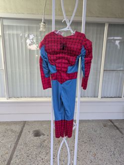 Muscular Spider-Man Halloween Costume Kids Small Age 4-6
