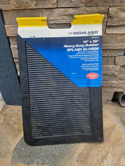 Splash guards, highland  heavy duty