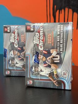 2025 Topps Chrome Football Value Box - SEALED - Licensed NFL