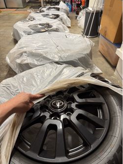 2026 Land Cruiser, 5 OEM wheels and tires including spare