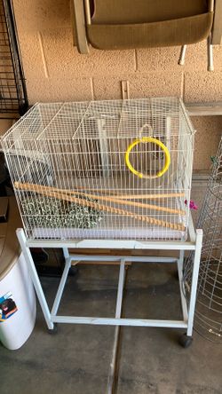 Bird cage with stand