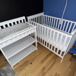 Crib and Changing Table