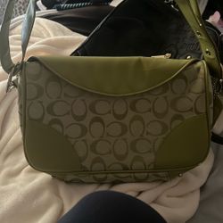 green coach purse
