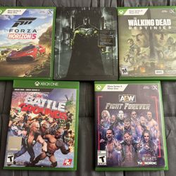 Xbox Series X Games Injustice 2,aew Fight Forever,forza,wwe & The Walking Dead