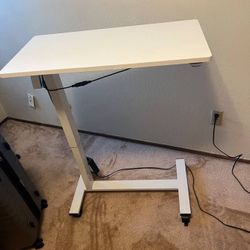 Electric Height Adjustable Overbed Desk/Table
