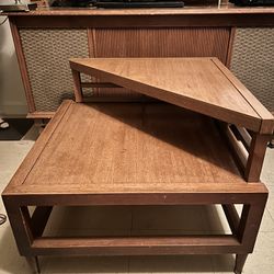 Two Tier Mid Century Modern End Table