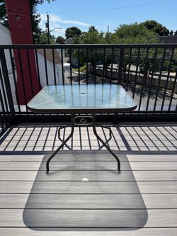 Square Top Patio Table