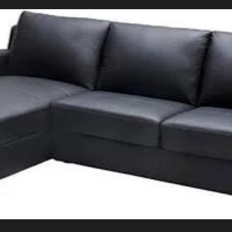 Couch Sectional Sleeper Black