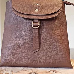 Brown Crossbody Purse, Mini Backpack, Handbag, Wallet by Veloci: The Soleil Series