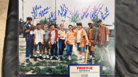 The sandlot signed by 8 11 x 14 cast Tristar