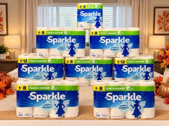 Sparkle Tear-A-Square Paper Towels Bundle