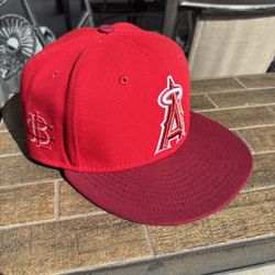 Red Los Angeles Angels Big League Chew Fitted Hat