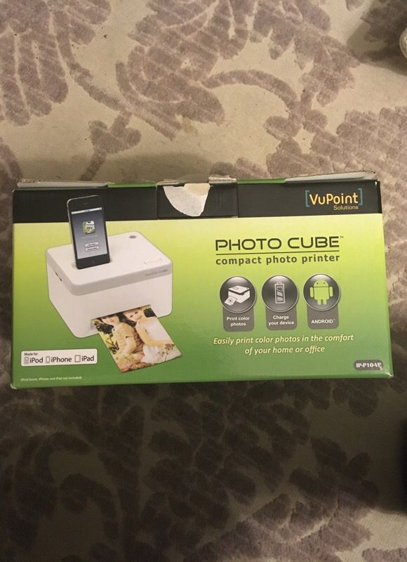 VuPoint photo cube compact photo printer $20 OBO