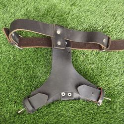 Large Size Leather Dog Harness 