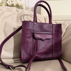 Rebecca Minkoff Papier Morning After Bag MAB Mini Crossbody Purple Plum Purse