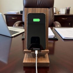 Handmade Solid Wood Phone Docking Station