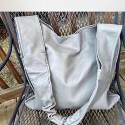 Aquatalia High Quality Large Tote Bag Like New Leather Gray