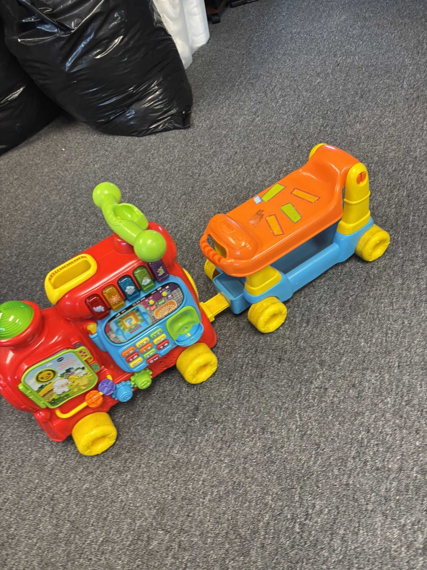 Baby Learning Car And Train
