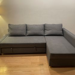 Ikea Sofa Bed FRIHETEN Sleeper sectional, 3 seat w/storage 