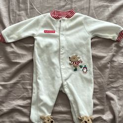 My First Christmas Footed Pajamas 